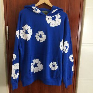 DENIM TEARS Kapok Print Hooded Sweatshirt (Size L)